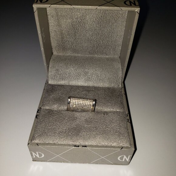 Caroline Néron Ring in Sterling Silver and Rhinestones  Approximately size 7 - Picture 3 of 10